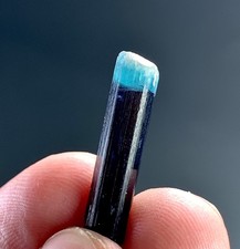 8 Carat Blue Tourmaline Crystal Specimen From Afghanistan picture