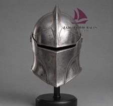 ZAIN Medieval Knight Helmet Handmade Steel Armor Helmet SCA LARP Cosplay Costume picture