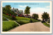 Postcard Entrance to Mountain Terrace Birmingham Alabama  picture