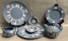 13 Piece Vintage Wedgewood Jasperware Pale Blue Set picture