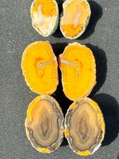 Lot 3 pair, Chinese Warring States Agates, Display pieces, Video, Mirror Polish picture