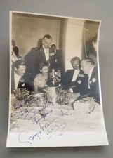 ​VTG 1954 Queen Elizabeth II Prince Philip Lord Mountbatten Signed Photo 6 x 4.5 picture
