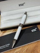 New Luxury Montblanc JFK Special Edition Rollerball Pen White Silver Writing Box picture