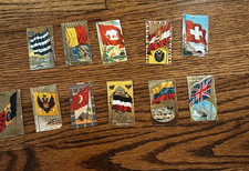 FREE SHIP Eleven 1887 Flags of All Nations Allen & Ginter Tobacco Trading Cards picture