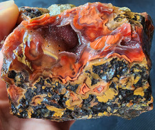 28.18 oz (799 gr) Green Agate, Red Agate, Yellow Agate, Multi Color Agate, Agate picture