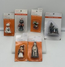 Ashland Halloween Dollhouse Miniatures Lot Of 6 Witch Cat Mummy 2018-2020 picture