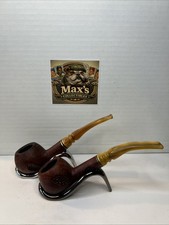 Lot of 2 Vintage Jobey Band Estate Pipes Shapes 160 & 965 Briar As Is Repair picture