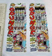 2 VTG 1990s Pentech Grunge Rock Pencils Peter Bagge Artist 93 Nirvana Pearl Jam picture