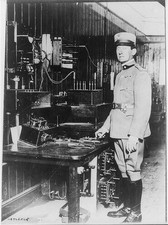 Photo:Guglielmo Marconi London 1910s Wireless Radio Station in Uniform picture