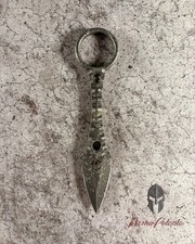 NEW Half Face Blades Ringstrike A2 Acid Splatter Rockwork Handle Kydex Sheath picture