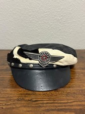 RARE VTG 90's Harley Davidson Moo Glide Bikers Captain Hat AS-IS picture