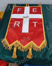 Masonic Banner of St. John FRATERNAL SILK BANNER FERT Crosses 24