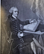 1898 Vintage Magazine Illustration John Hancock President Continental Congress picture