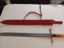  Damascus Sword Crusader sword, Damascus cross sword. Templar longsword (Unwgc) picture