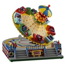 Lemax Carnival Village Topsy Turvy Car Spin Ride 54451 picture
