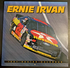1997 Ernie Irvan Racing Calendar Texaco Havoline NASCAR Ford Thunderbird picture