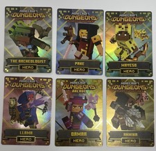 Minecraft Dungeons Arcade Cards (6x Heroes) Pake/Mayeso/Qamar/Llama/Annika/Arche picture