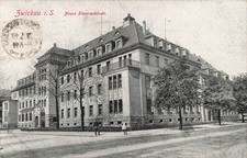 Postcard Zwickau (08056), new control building, postcard picture