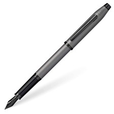 Cross Century II Gunmetal Gray Medium Fountain Pen, Black Ink AT0086-115MJ picture