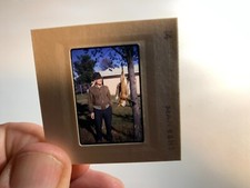 35mm SLIDE vintage STRUNG UP red FOX hunt HUNTER death HANGING tree  1968 #77 picture