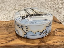 Vintage 1995 Tiffany & Co. for Johnson & Higgins Nautical Sail Boat Trinket Box  picture