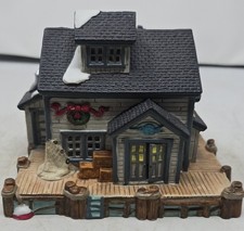 Vintage 1998 Lemax Ol's Fisherman's Shack Dock Christmas Village House picture