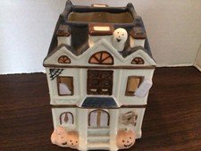 LENOX Halloween Haunted House Tealight Candle Holder figurine picture