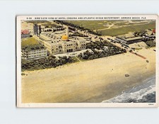 Postcard Birds Eye View Of Hotel Coquina And Atlantic Ocean Waterfront FL USA picture