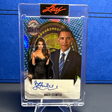 Leaf Metal 2024 Hailee Steinfeld Hard Signed Auto BA-HF1 Blue Houndstooth 1/1 picture
