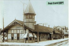 Wabash Railroad Depot (train station) at Forrest, Livingston Co., IL Illinois picture