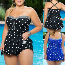 One Piece Women's Strappy Bikini Swimsuit Swimwear Swimdress Plus Size Fatkini picture