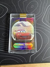 Lightning McQueen 2025 Topps Pixar Gold Global Tour Purple 02/15 Encased picture