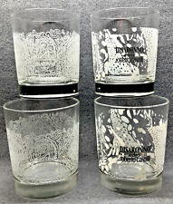 Disaronno Wears Roberto Cavalli  & ETRO 12 oz Whiskey Glasses Two Sets of 2 picture