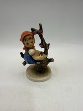 Vintage West Germany Girl Sitting in Flowering Tree Porcelain Figurine 4