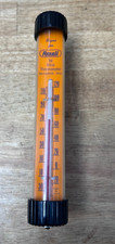 Vintage NOS NIB Rexall Drugs Advertising Thermometer Orange Springfield Ohio Box picture