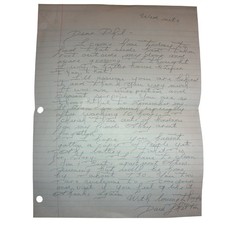 Vintage  Letter Dave Shelton (National Lampoon) to Philip Meyer / Galás Archive picture