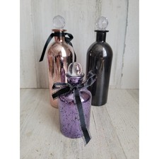 Halloween glass potion bottle set home decor black purple pink unique picture