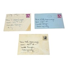 Vintage 1960s Jean MacArthur Signed Handwritten Notes Lot 3 Waldorf Astoria picture