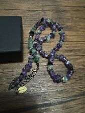 Evangelion Vivify X Radio Eva Pebble & Metal Beads Cord Necklace Bracelet  picture