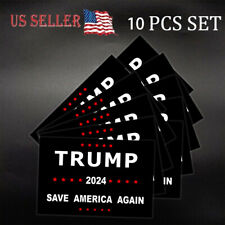 10 Pcs Trump 2024 President Campaign Save America Again Decal Bumper Stickers picture