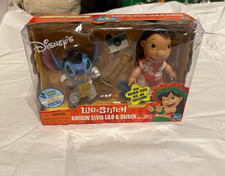 Vintage 2002 Hasbro Disney Rockin' Elvis Lilo & Stitch Figure Set NIB Clean Box picture