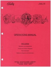 Bally BLACK ROSE  Pinball Machine Manual 142 Pages BRAND NEW picture