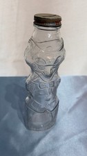 Vintage H. Fox & Co Mr. Fox Glass Bottle Bank U-Bet Syrup Original Lid 1950s picture