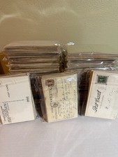 50 Vintage Postcards Lot Pre Linen Mixed States Countries Topics - No Chrome picture