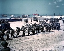 Canadian Soldiers land on Juno Beach, D-Day Invasion 8x10 WWII Photo 214a picture