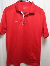 NIKE GOLF DRI FIT COCA COLA EMBROIDERED LOGO RED POLO SHIRT SIZE MEDIUM picture