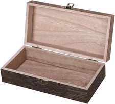 7. 9 x 3. 9 x 2.4 Inch, Vintage Wood Storage Box Rectangular Solid Wood  Box picture