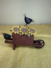 Blossom Bucket B Lloyd 2006 Crows In Wheel Barrow Sunflower NOS RARE picture