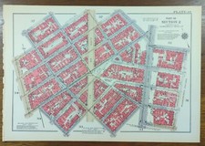Vintage 1934 GREENWICH VILLAGE New York City Map SEE DESCRIPTION FOR BOUNDARIES picture