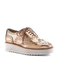 Botkier Women’s 6.5 Rose Gold Metallic Leather Clive Platform Wingtip Oxford picture